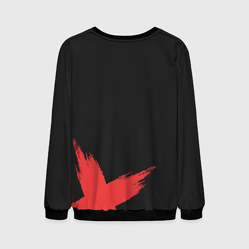 Мужской свитшот Punk-rock / 3D-Черный – фото 2