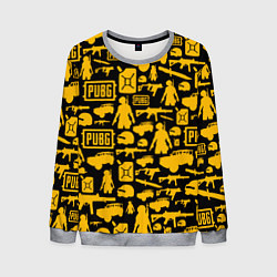 Свитшот мужской PUBG, цвет: 3D-меланж