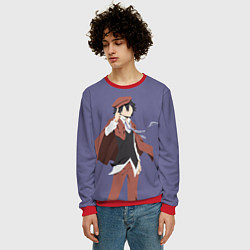 Свитшот мужской Ranpo Edogawa, цвет: 3D-красный — фото 2