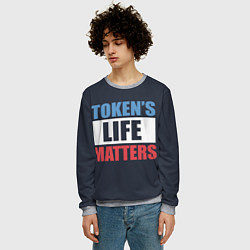 Свитшот мужской TOKENS LIFE MATTERS, цвет: 3D-меланж — фото 2