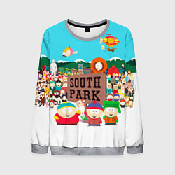 Свитшот мужской South Park, цвет: 3D-меланж