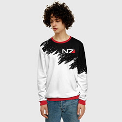 Свитшот мужской MASS EFFECT N7, цвет: 3D-красный — фото 2