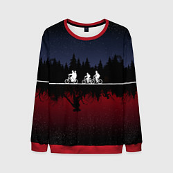 Свитшот мужской Очень странные дела, цвет: 3D-красный