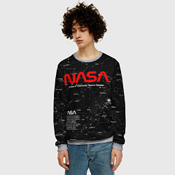 Свитшот мужской NASA, цвет: 3D-меланж — фото 2