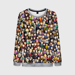 Свитшот мужской Персонажи South Park, цвет: 3D-меланж