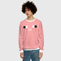 Свитшот мужской Minecraft Pig, цвет: 3D-белый — фото 2