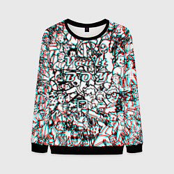 Свитшот мужской Vault Boy красныйсиний, цвет: 3D-черный