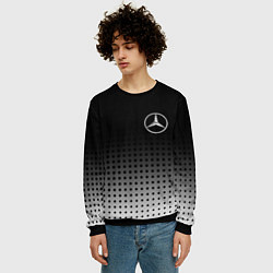 Свитшот мужской Mercedes-Benz, цвет: 3D-черный — фото 2