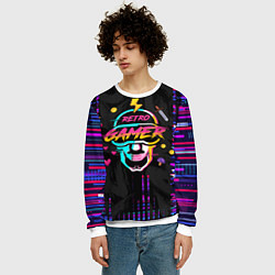Свитшот мужской RETROGAMER3D47, цвет: 3D-белый — фото 2
