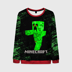 Свитшот мужской MINECRAFT CREEPER, цвет: 3D-красный