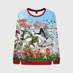 Свитшот мужской Studio Ghibli, цвет: 3D-красный
