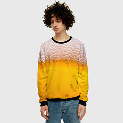 Свитшот мужской ЖИВОЕ ПЕННОЕ, цвет: 3D-черный — фото 2