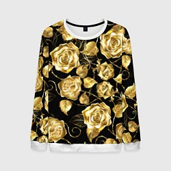 Свитшот мужской Golden Roses, цвет: 3D-белый