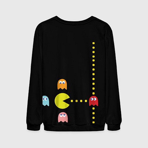 Мужской свитшот Pac-man / 3D-Черный – фото 2