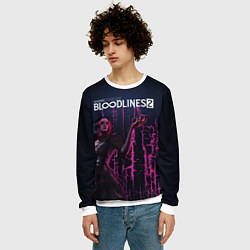 Свитшот мужской Bloodlines 2, цвет: 3D-белый — фото 2