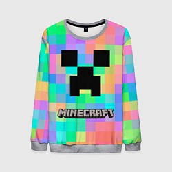 Свитшот мужской Minecraft, цвет: 3D-меланж