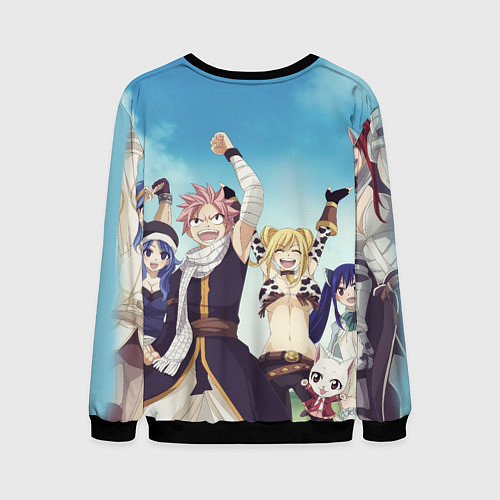 Мужской свитшот FAIRY TAIL ХВОСТ ФЕИ / 3D-Черный – фото 2