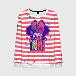 Свитшот мужской Minnie Mouse YUM!, цвет: 3D-белый