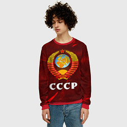 Свитшот мужской СССР USSR, цвет: 3D-красный — фото 2