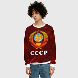 Свитшот мужской СССР USSR, цвет: 3D-белый — фото 2