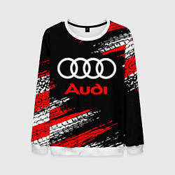 Свитшот мужской AUDI, цвет: 3D-белый