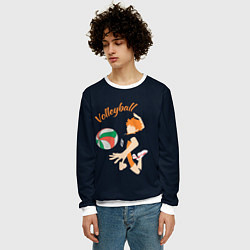 Свитшот мужской Волейбол, цвет: 3D-белый — фото 2