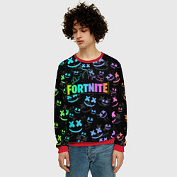 Свитшот мужской FORTNITE MARSHMELLO, цвет: 3D-красный — фото 2