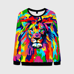 Свитшот мужской Лев Artistic Art, цвет: 3D-черный