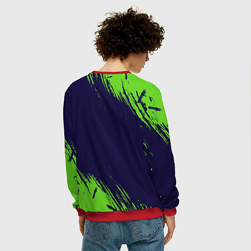 Мужской свитшот FREE FIRE ФРИ ФАЕР / 3D-Красный – фото 4