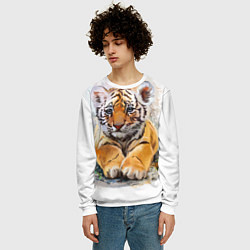 Свитшот мужской Tiger Art, цвет: 3D-белый — фото 2