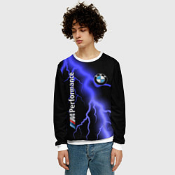 Свитшот мужской BMW, цвет: 3D-белый — фото 2