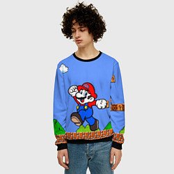 Свитшот мужской Mario, цвет: 3D-черный — фото 2