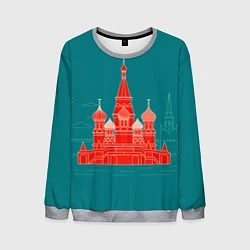 Свитшот мужской Москва, цвет: 3D-меланж
