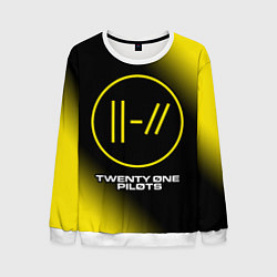 Свитшот мужской TWENTY ONE PILOTS 21 PILOTS, цвет: 3D-белый