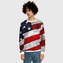 Свитшот мужской США USA, цвет: 3D-белый — фото 2