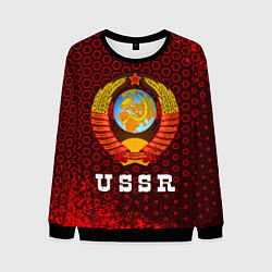 Свитшот мужской USSR СССР, цвет: 3D-черный