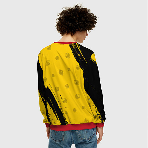 Мужской свитшот РОССИЙСКАЯ ИМПЕРИЯ / 3D-Красный – фото 4