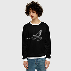 Свитшот мужской Голубь, цвет: 3D-белый — фото 2