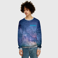 Свитшот мужской Услышь мой вой уже, это Voyager, цвет: 3D-меланж — фото 2