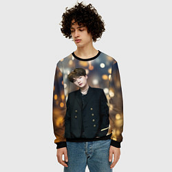 Свитшот мужской MIN YOONGI, цвет: 3D-черный — фото 2