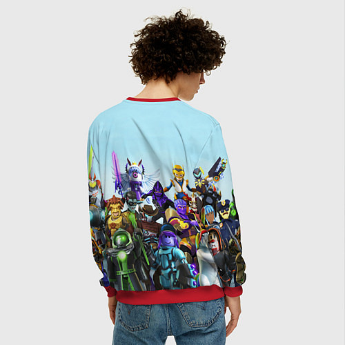 Мужской свитшот ROBLOX / 3D-Красный – фото 4