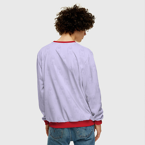 Мужской свитшот Among Us / 3D-Красный – фото 4