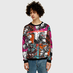 Свитшот мужской Cyberpunk 2077, цвет: 3D-черный — фото 2