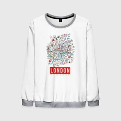 Свитшот мужской Лондон, цвет: 3D-меланж