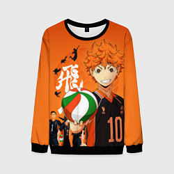 Свитшот мужской ВОЛЕЙБОЛ!! HAIKYUU!!, цвет: 3D-черный