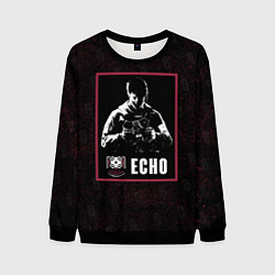Свитшот мужской Echo, цвет: 3D-черный