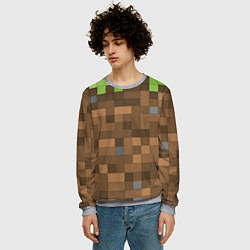Свитшот мужской Minecraft камуфляж, цвет: 3D-меланж — фото 2