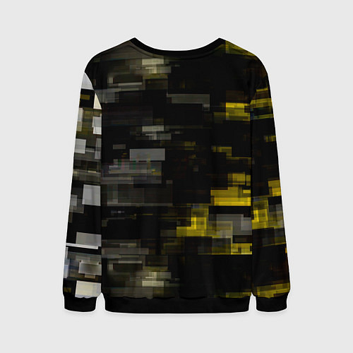 Мужской свитшот MILITECH камуфляж Cyberpunk 2077 / 3D-Черный – фото 2