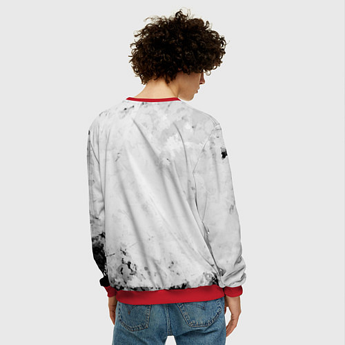 Мужской свитшот Gothic crows / 3D-Красный – фото 4