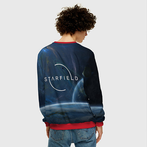 Мужской свитшот Starfield / 3D-Красный – фото 4